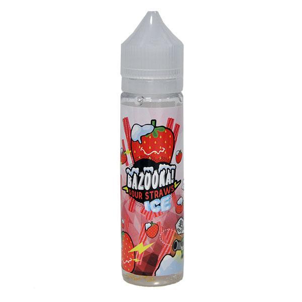 Bazooka Sour Straws: Strawberry Ice 0mg 50ml Shortfill E-Liquid