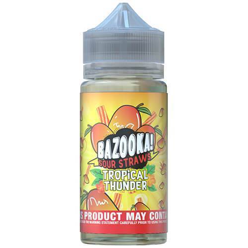 Bazooka Sour Straws: Tropical Thunder Mango Tango 0mg 100ml Shortfill E-Liquid