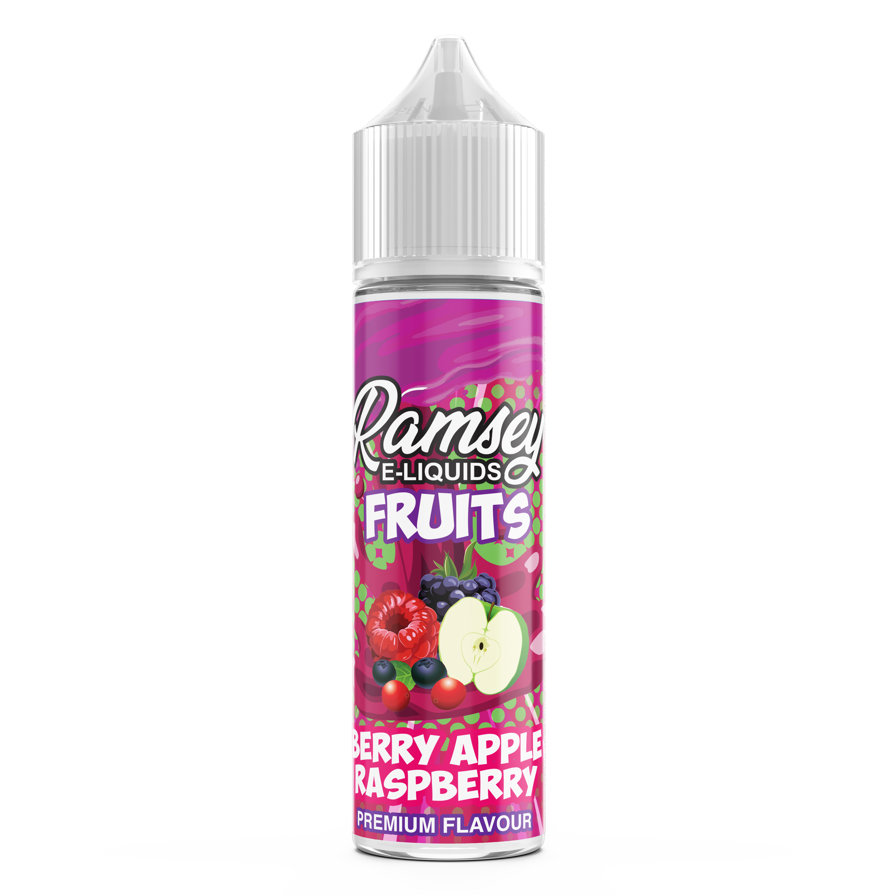 Ramsey E-Liquids Fruits: Berry Apple Raspberry  0mg 50ml Shortfill E-Liquid
