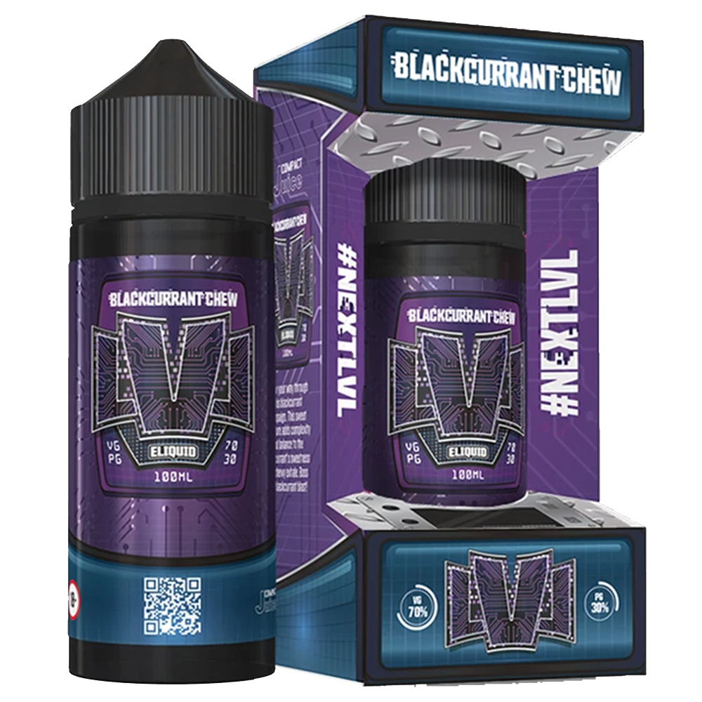 LVL Blackcurrant Chew E-Liquid 100ml Shortfill