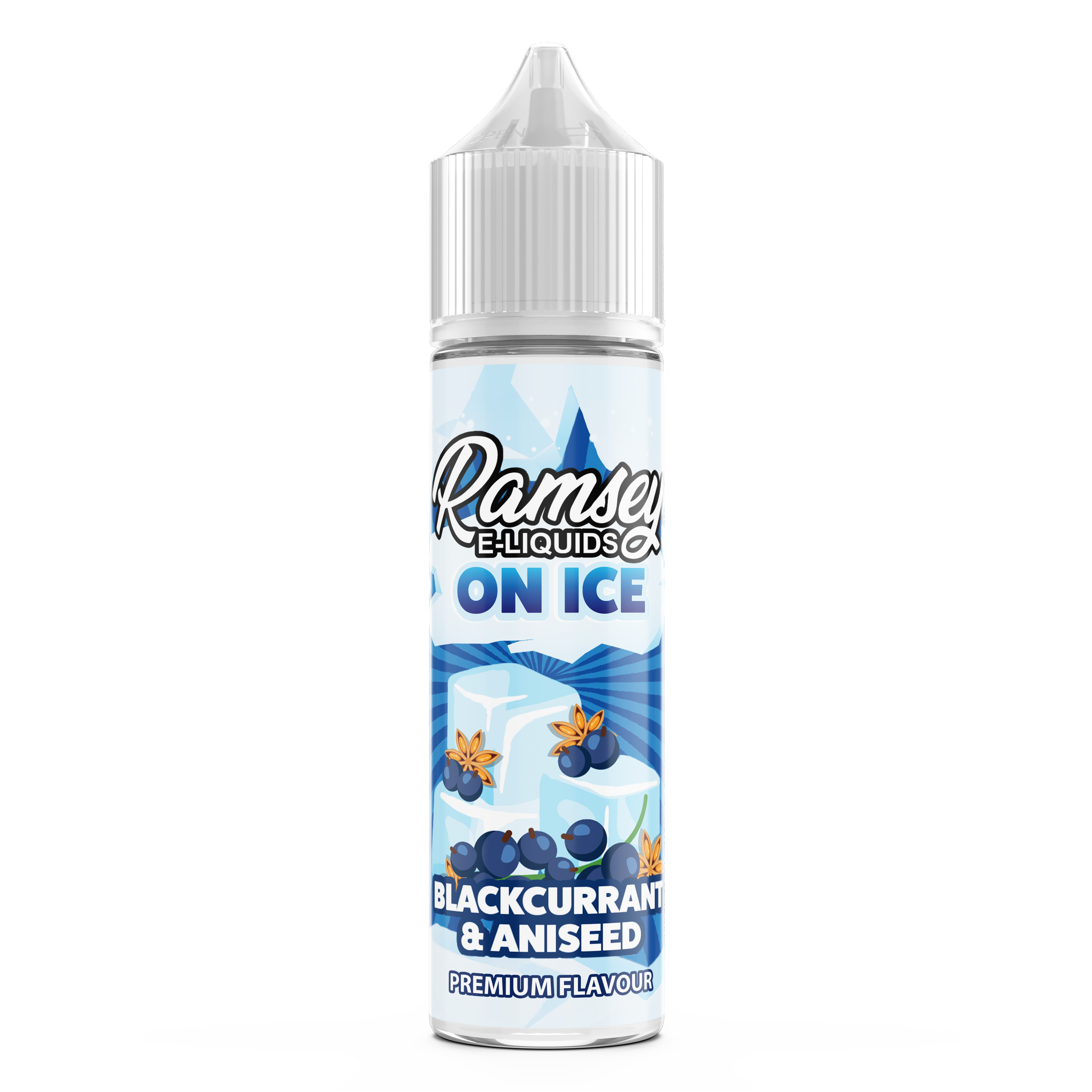 Ramsey E-Liquids On Ice Blackcurrant Aniseed 0mg 50ml Shortfill E-Liquid