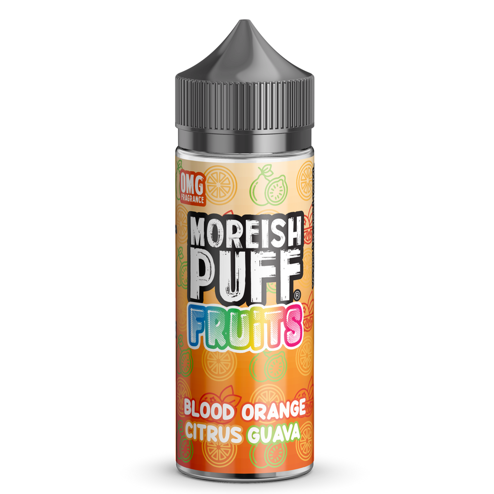 Moreish Puff Fruits Blood Orange Citrus Guava 100ml Shortfill