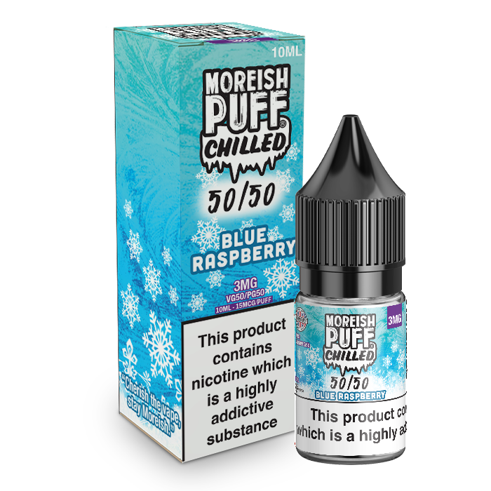 Moreish Puff Chilled 50/50 Blue Raspberry Chilled 10ml E-Liquid