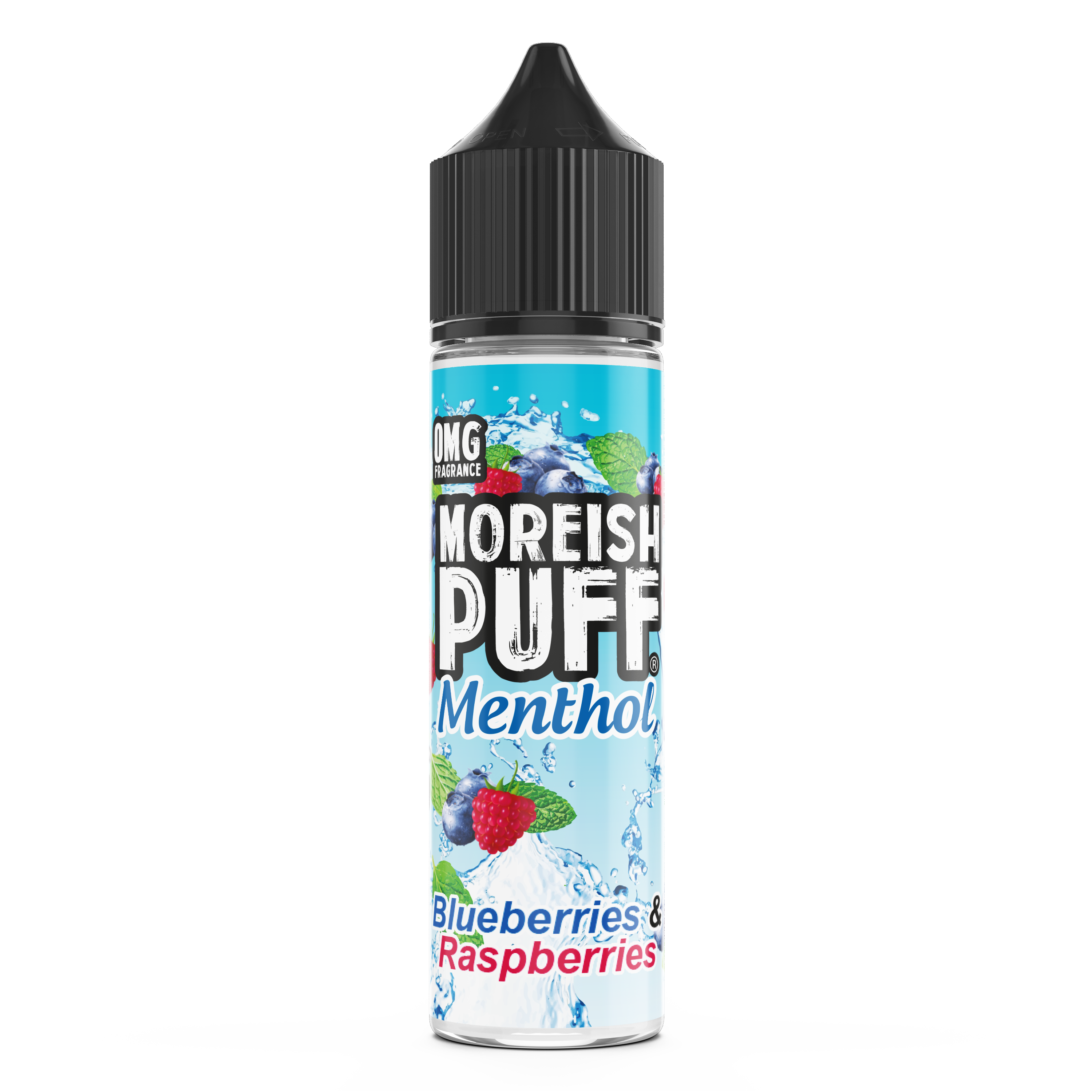 Moreish Puff Blueberries & Raspberries Menthol 50ml Shortfill