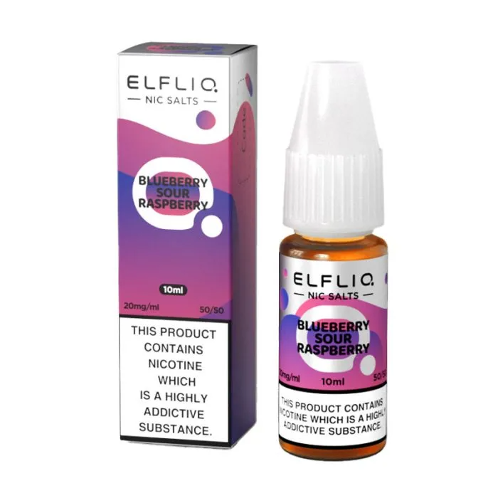ELFLIQ Official Elf Bar Nic Salt 10ml Blueberry Sour Raspberry