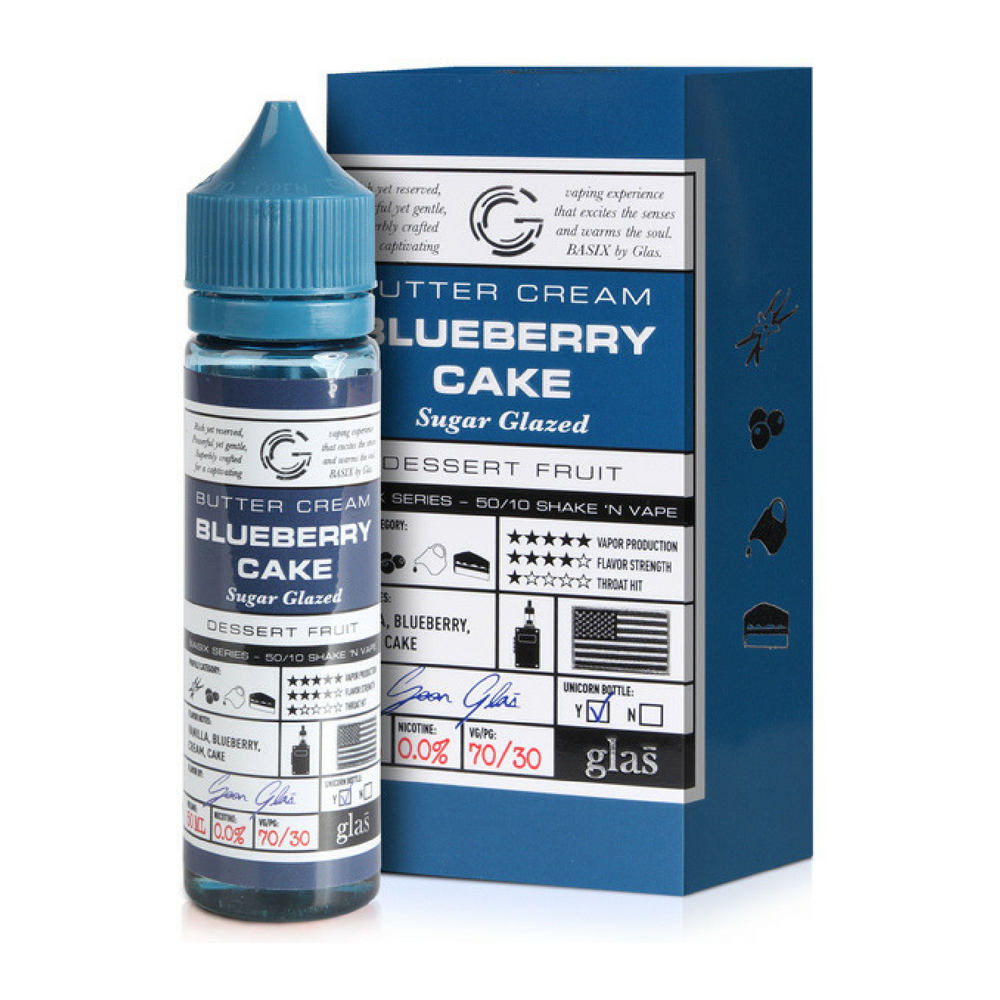 Blueberry Cake E-Liquid by Glas 50ml Shortfill