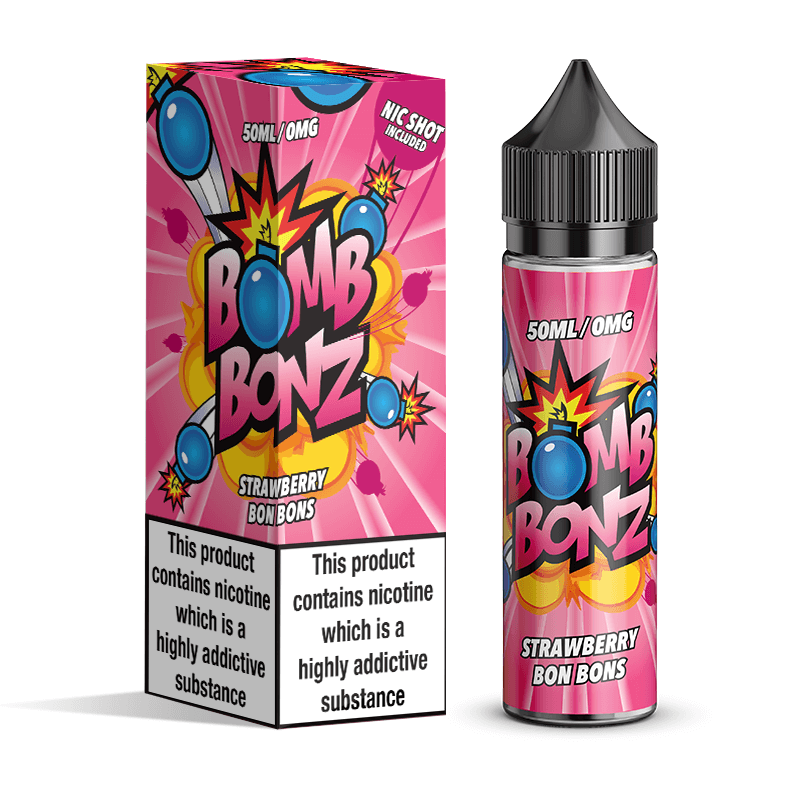 Bomb Bonz - Strawberry Bon Bons 0mg Shortfill - 50ml
