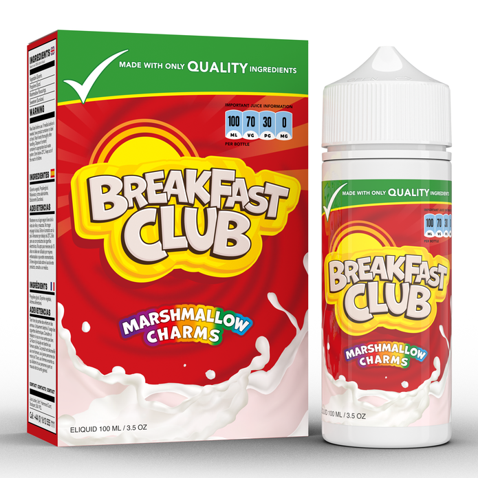 Breakfast Club Marshmallow Charms 0mg 100ml Shortfill E-Liquid