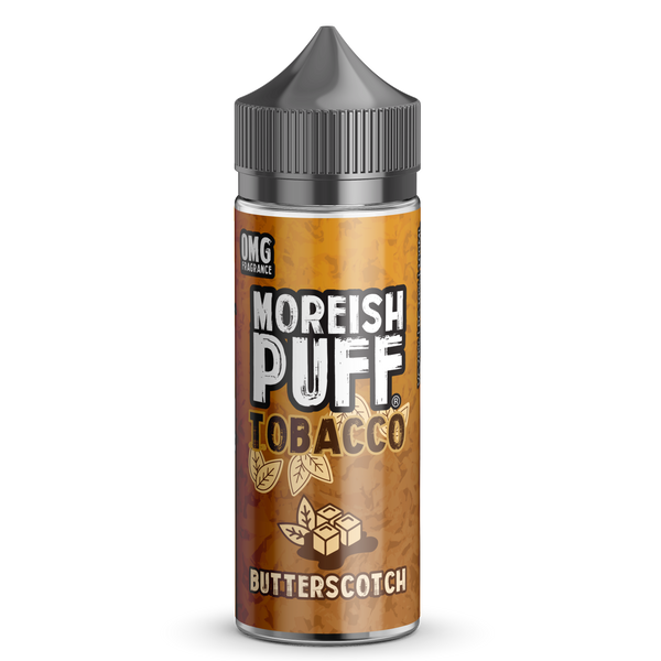 Moreish Puff Tobacco: Butterscotch Tobacco 0mg 100ml Short Fill E-Liquid