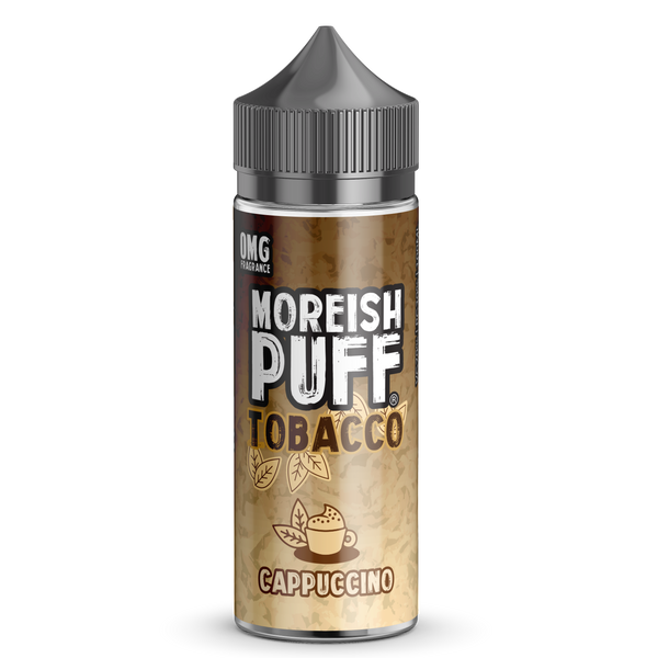 Moreish Puff Tobacco: Cappuccino Tobacco 0mg 100ml Short Fill E-Liquid