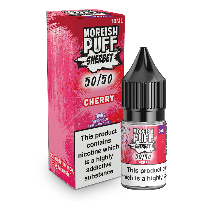 Moreish Puff Sherbet 50/50 Cherry Sherbet 10ml E-Liquid