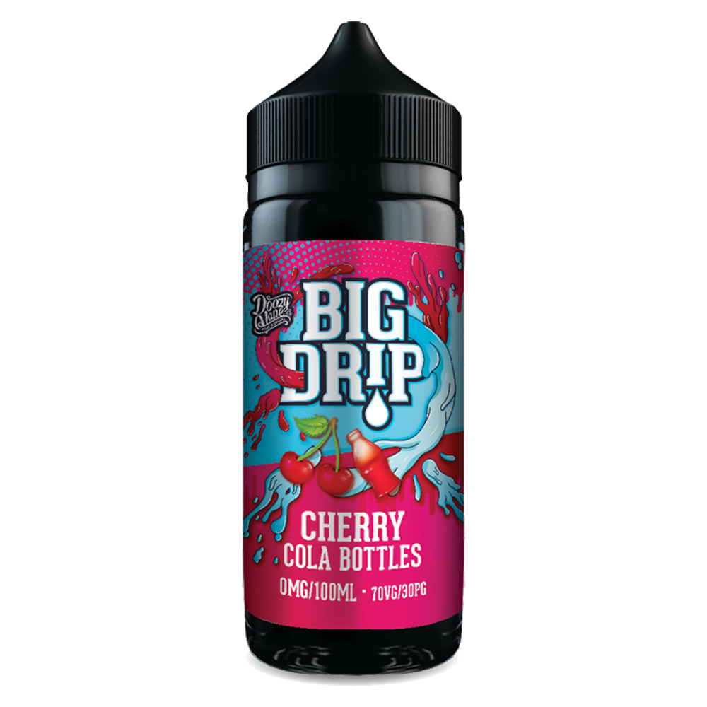Doozy Vape Big Drip Cherry Cola Bottles 0mg 100ml Shortfill E-Liquid