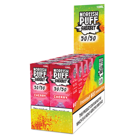 Moreish Puff Sherbet 50/50 Cherry Sherbet 10ml E-Liquid