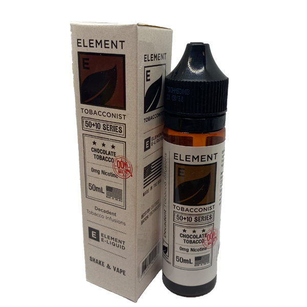 Element Tobacconist: Chocolate Tobacco 0mg 50ml Shortfill E-liquid