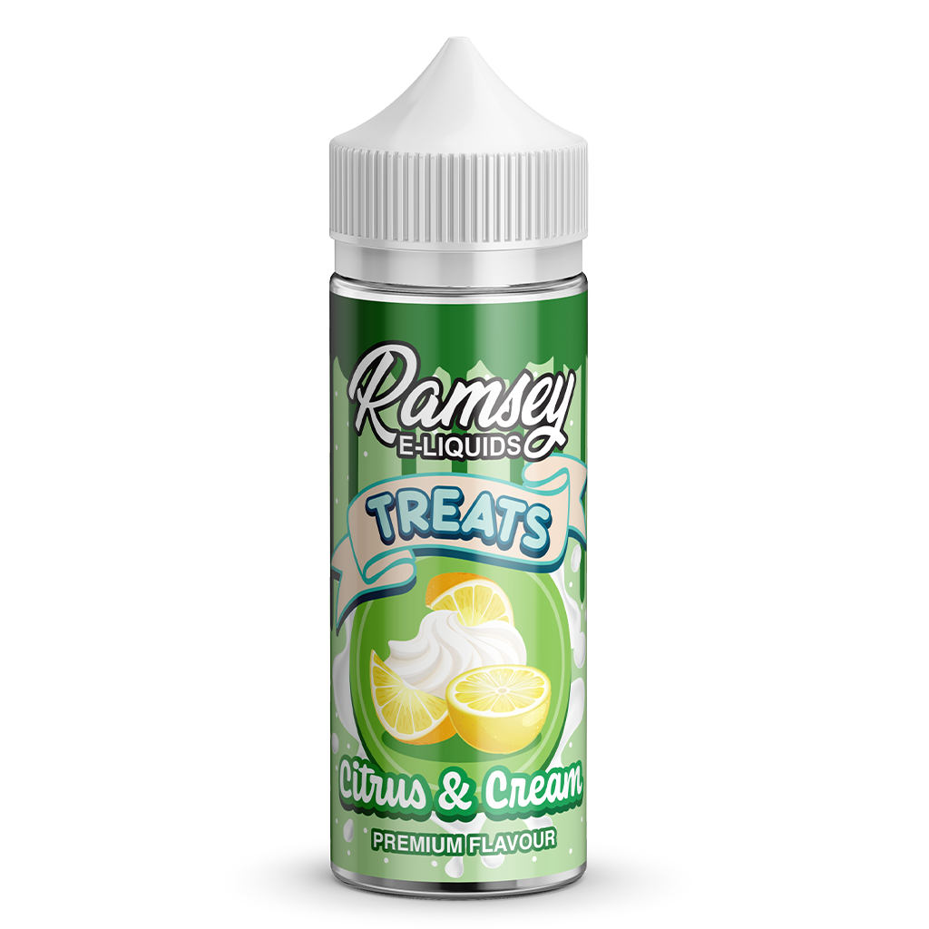 Ramsey E-Liquids Treats Citrus & Cream 0mg 100ml Shortfill E-Liquid