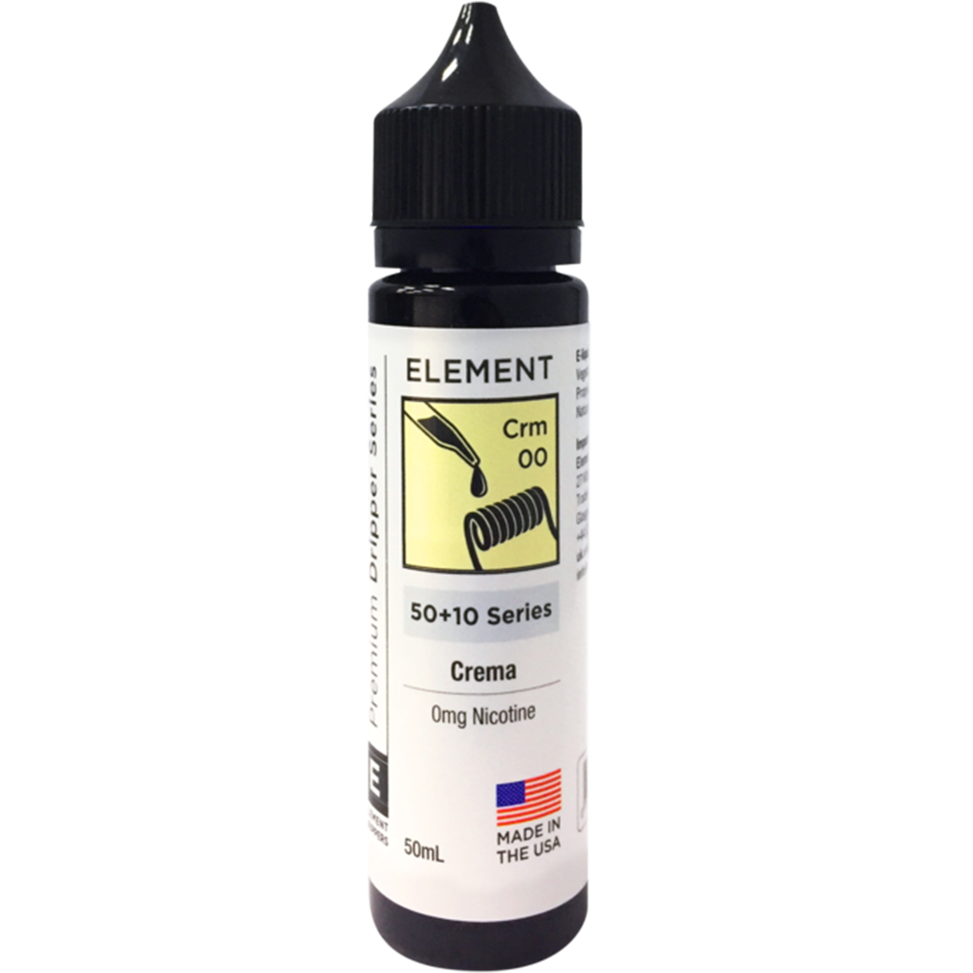 Element Crema 0mg 50ml Shortfill E-Liquid