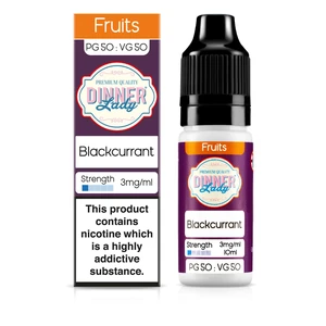 Dinner Lady Fruits 50/50: Blackcurrant 10ml E-Liquid
