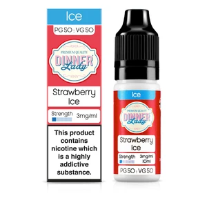 Dinner Lady Ice 50/50: Strawberry Ice 10ml E-Liquid