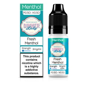 Dinner Lady Menthol 50/50: Fresh Menthol 10ml E-Liquid
