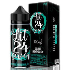Lit 24 Seven Double Menthol Icy 100ml Shortfill
