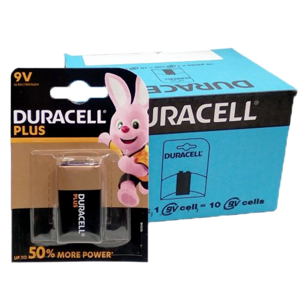 Duracell Plus 9V Batteries (10 Pack)