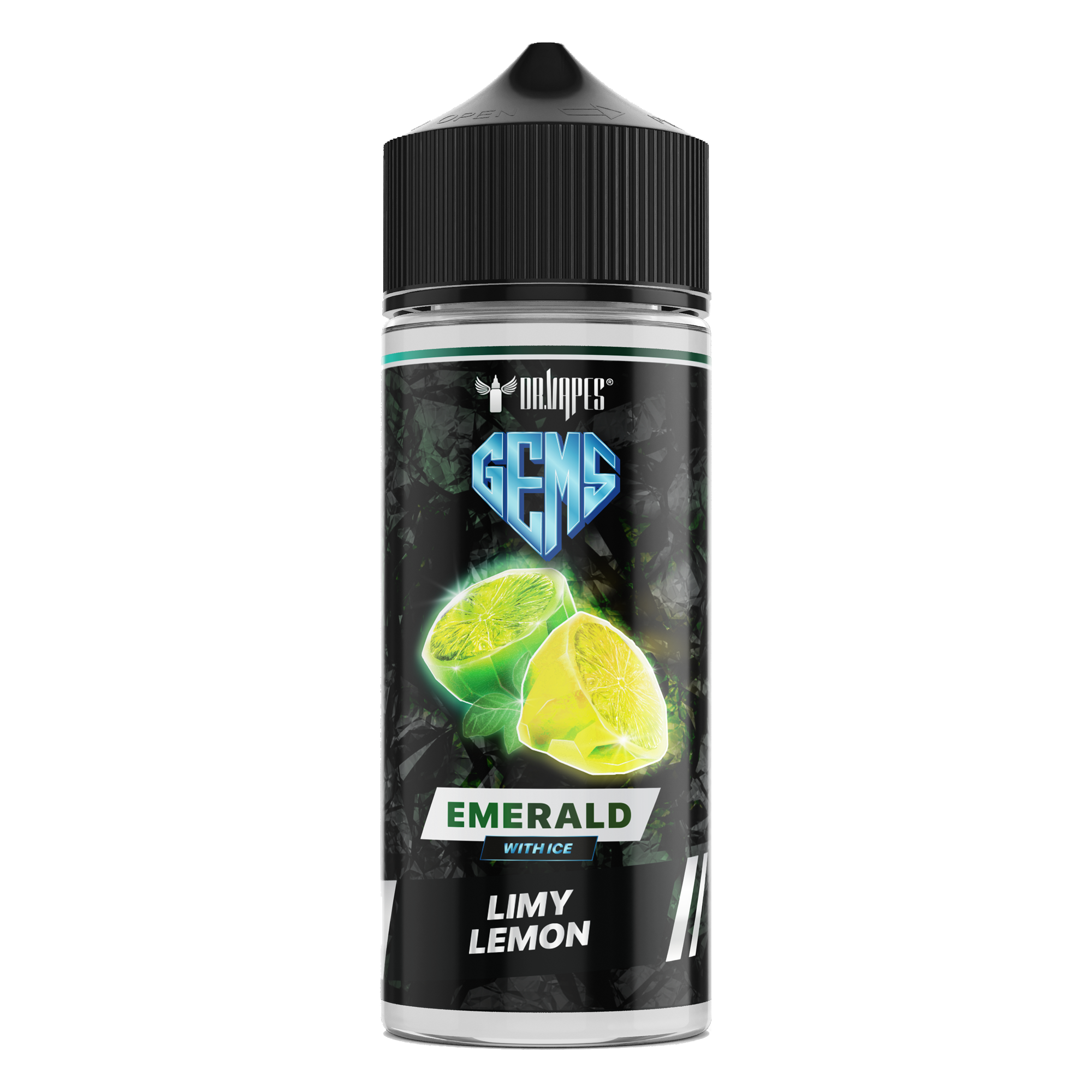 Dr Vapes Gems Emerald Limy Lemon 0mg 100ml Shortfill