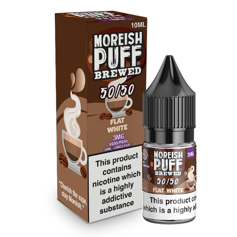 Moreish Puff Brewed 50/50 Flat White 10ml E-Liquid