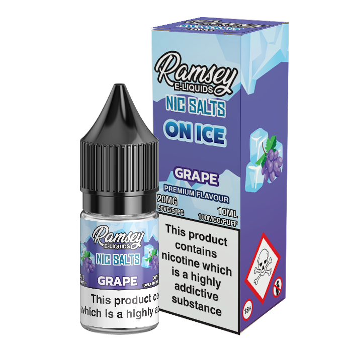 Ramsey E-Liquids Grape Ice 10ml Nic Salt