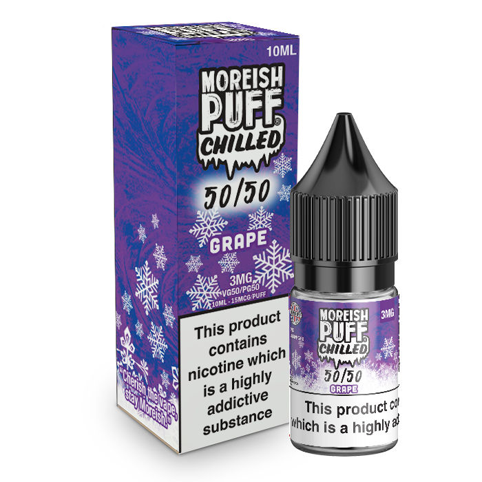 Moreish Puff Chilled 50/50 Grape Chilled 10ml E-Liquid