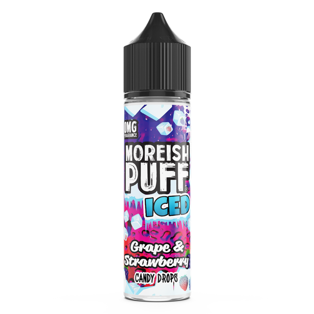 Moreish Puff Iced Grape & Strawberry Candy Drops 50ml Shortfill