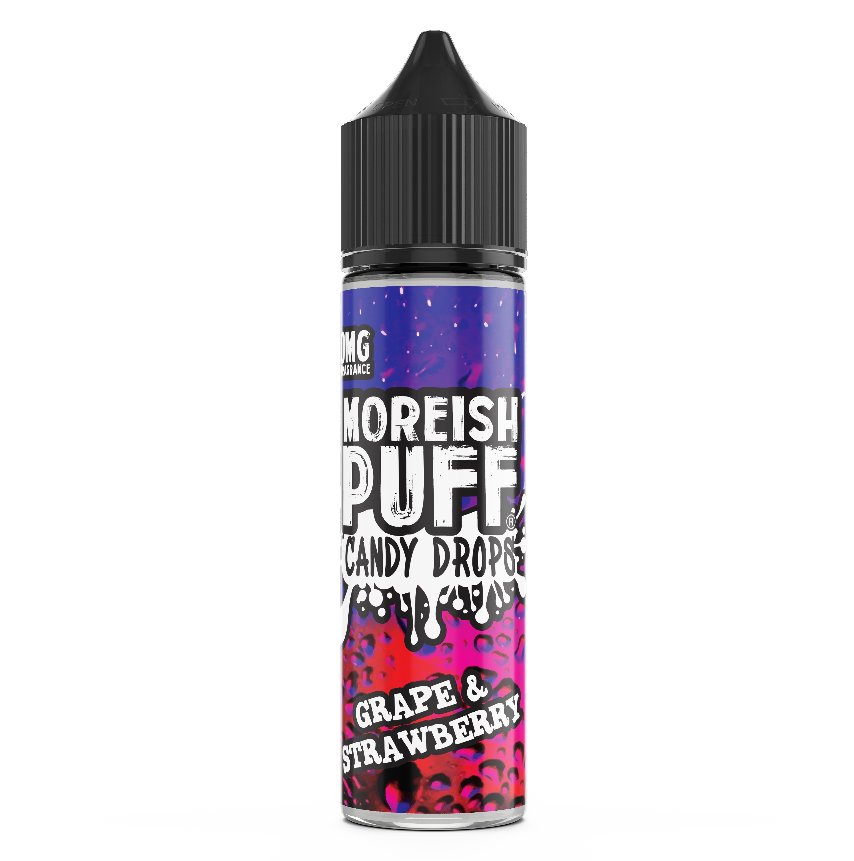 Moreish Puff Candy Drops: Grape & Strawberry Candy Drops 0mg 50ml Shortfill E-Liquid