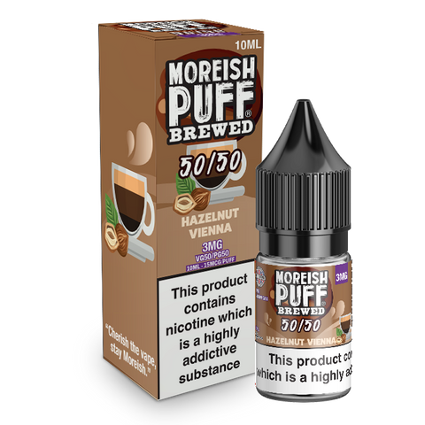 Moreish Puff Brewed 50/50 Hazelnut Vienna 10ml E-Liquid