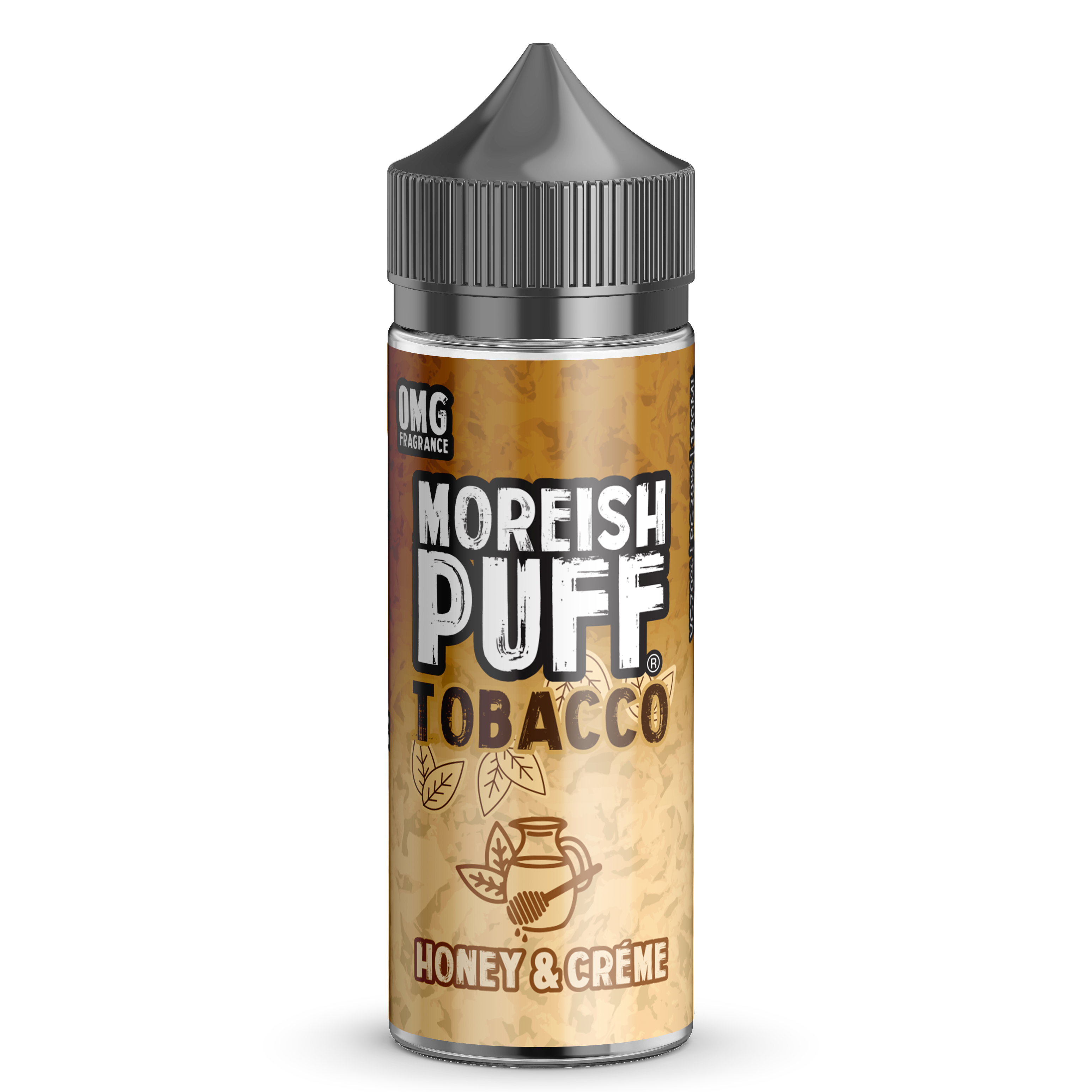 Moreish Puff Tobacco: Honey and Cream Tobacco 0mg 100ml Shortfill E-Liquid