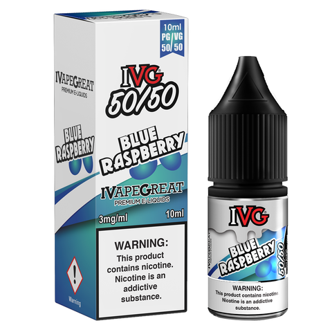 IVG 50/50 Blue Raspberry 10ml E-Liquid