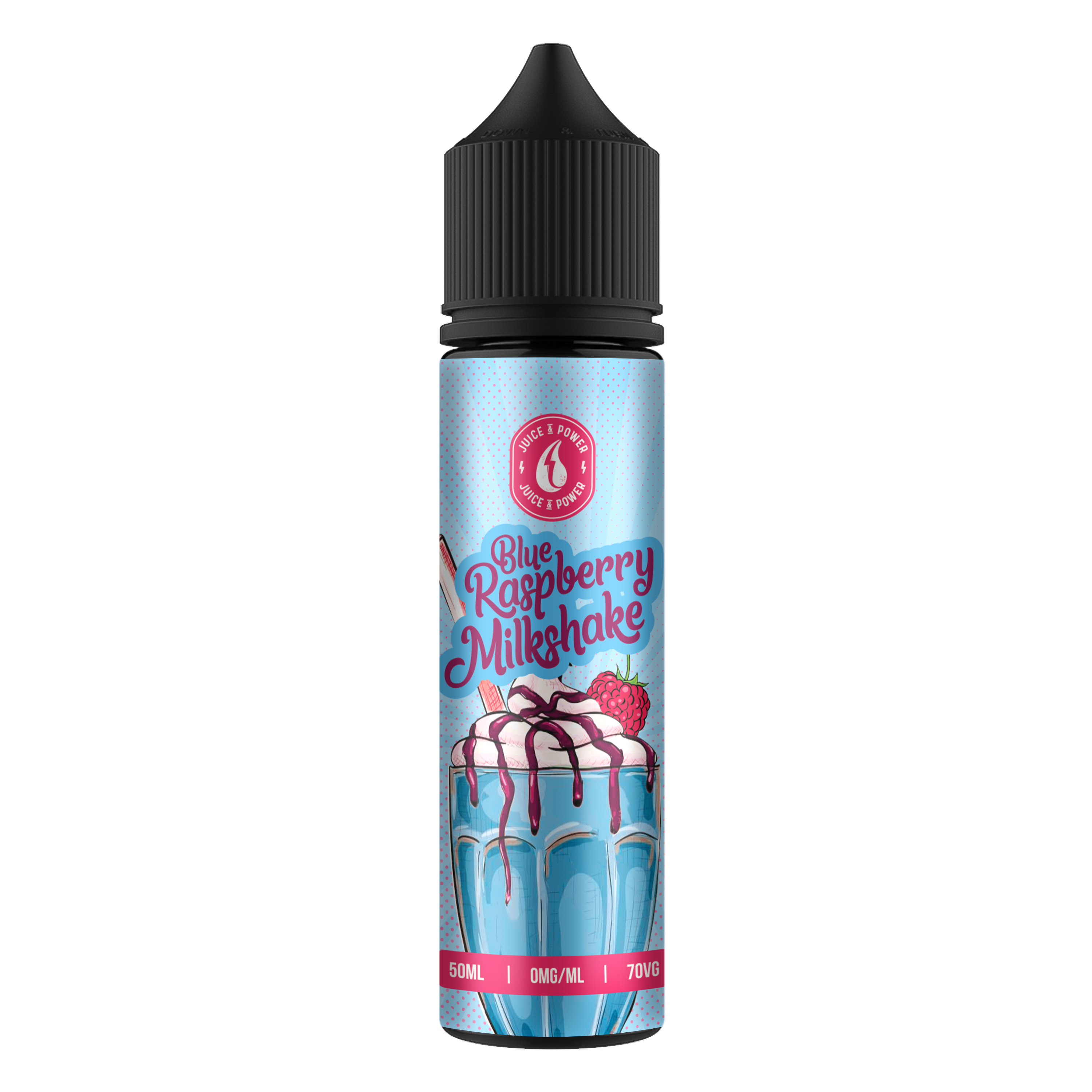 Juice N Power Blue Raspberry Milkshake 0mg 50ml Shortfill E-Liquid