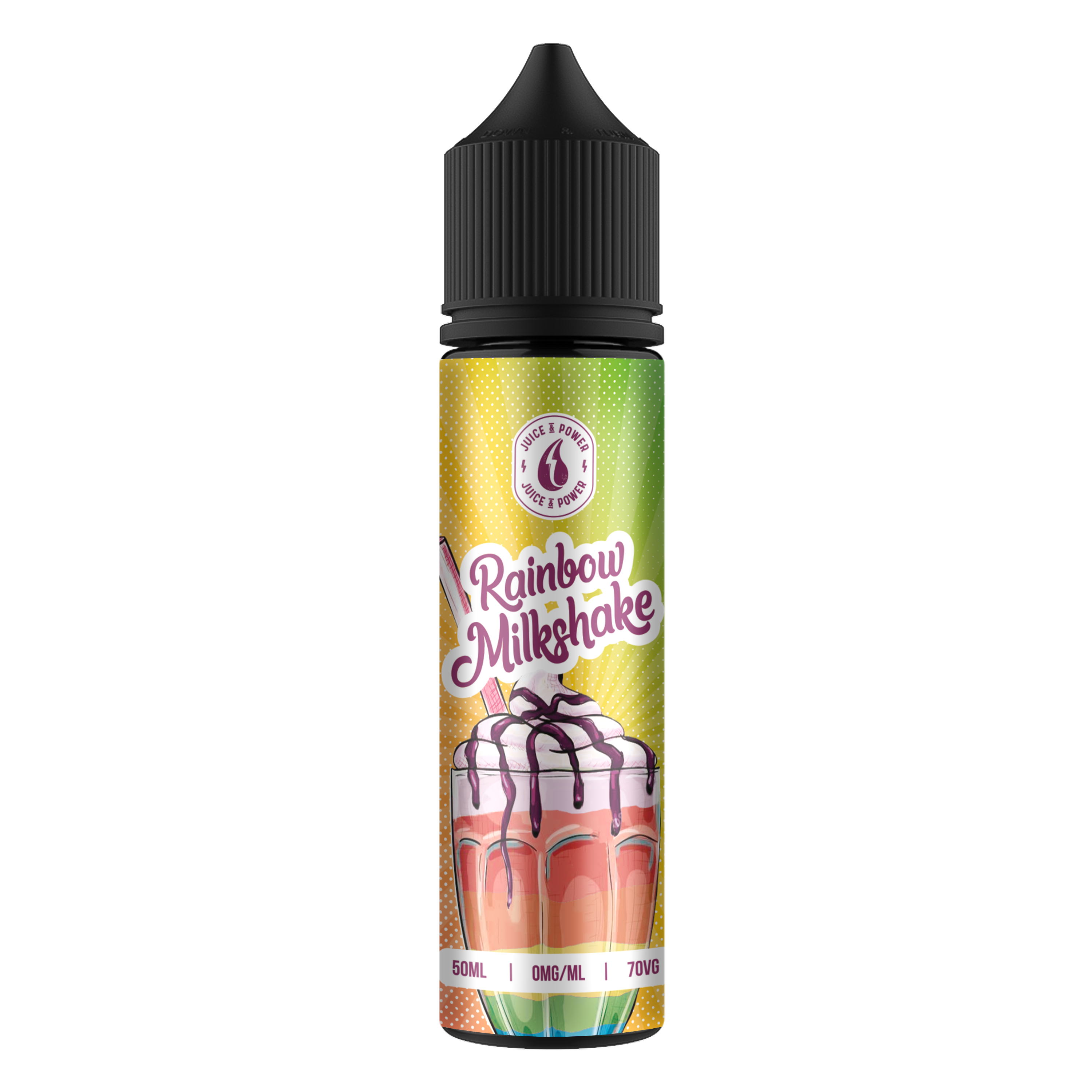 Juice N Power Rainbow Milkshake 0mg 50ml Shortfill E-Liquid