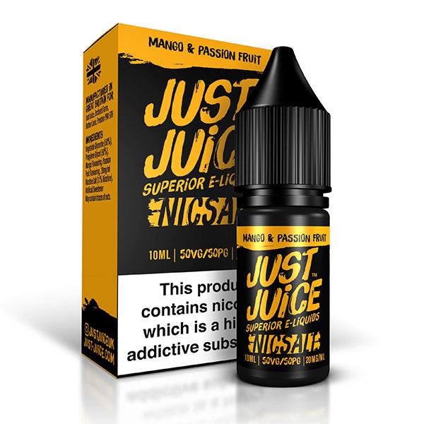 Just Juice Mango & Passion Fruit 20mg 10ml Nic Salt E-Liquid