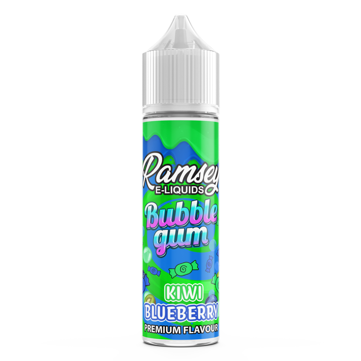 Kiwi Blueberry  E-Liquid by Ramsey E-Liquids - Shortfills UK