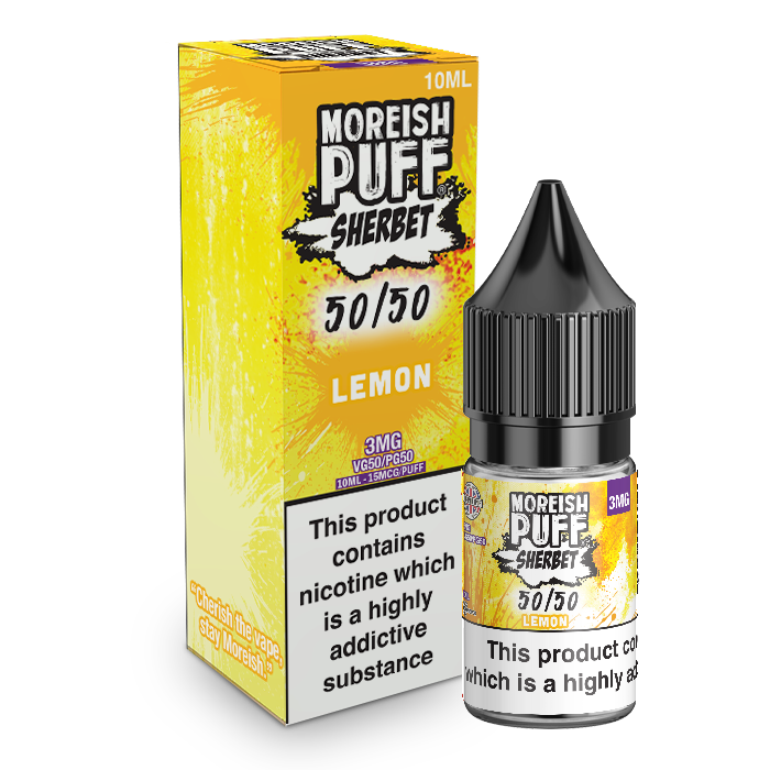 Moreish Puff Sherbet 50/50 Lemon Sherbet 10ml E-Liquid