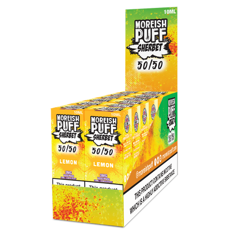 Moreish Puff Sherbet 50/50 Lemon Sherbet 10ml E-Liquid