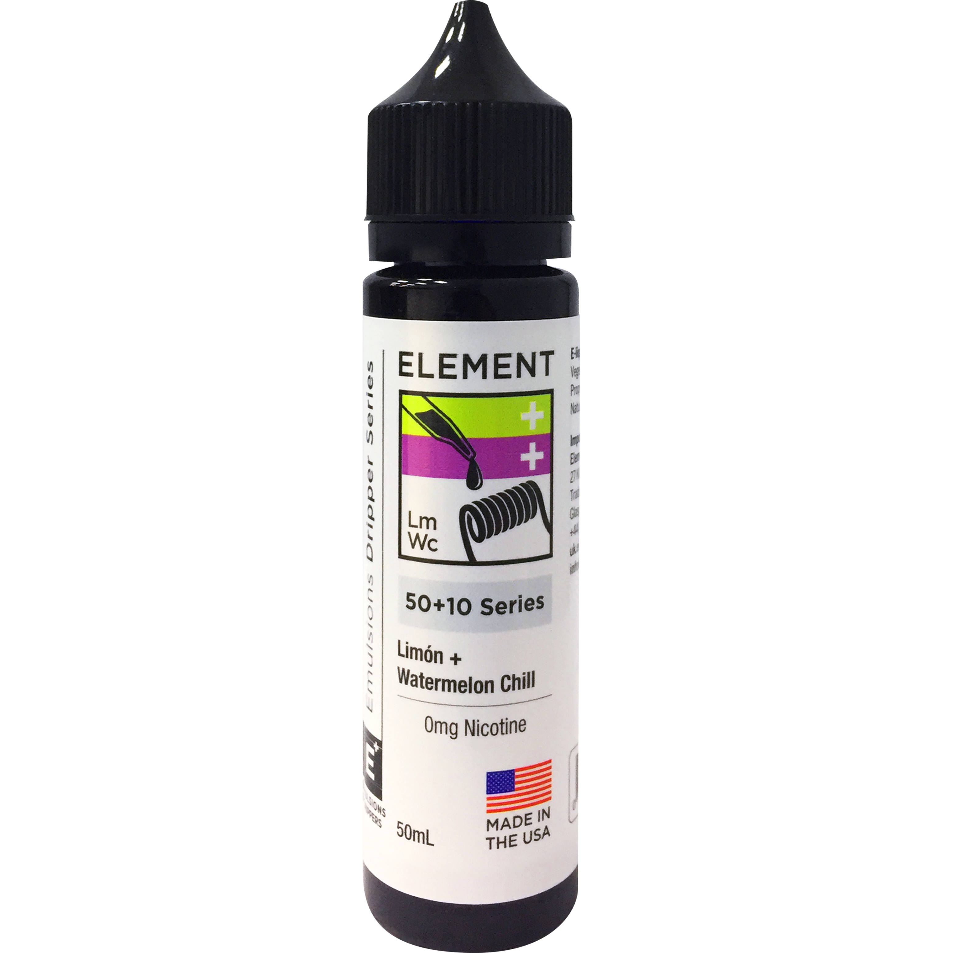 Element Emulsion: Limon & Watermelon Chill 0mg 50ml Shortfill E-liquid