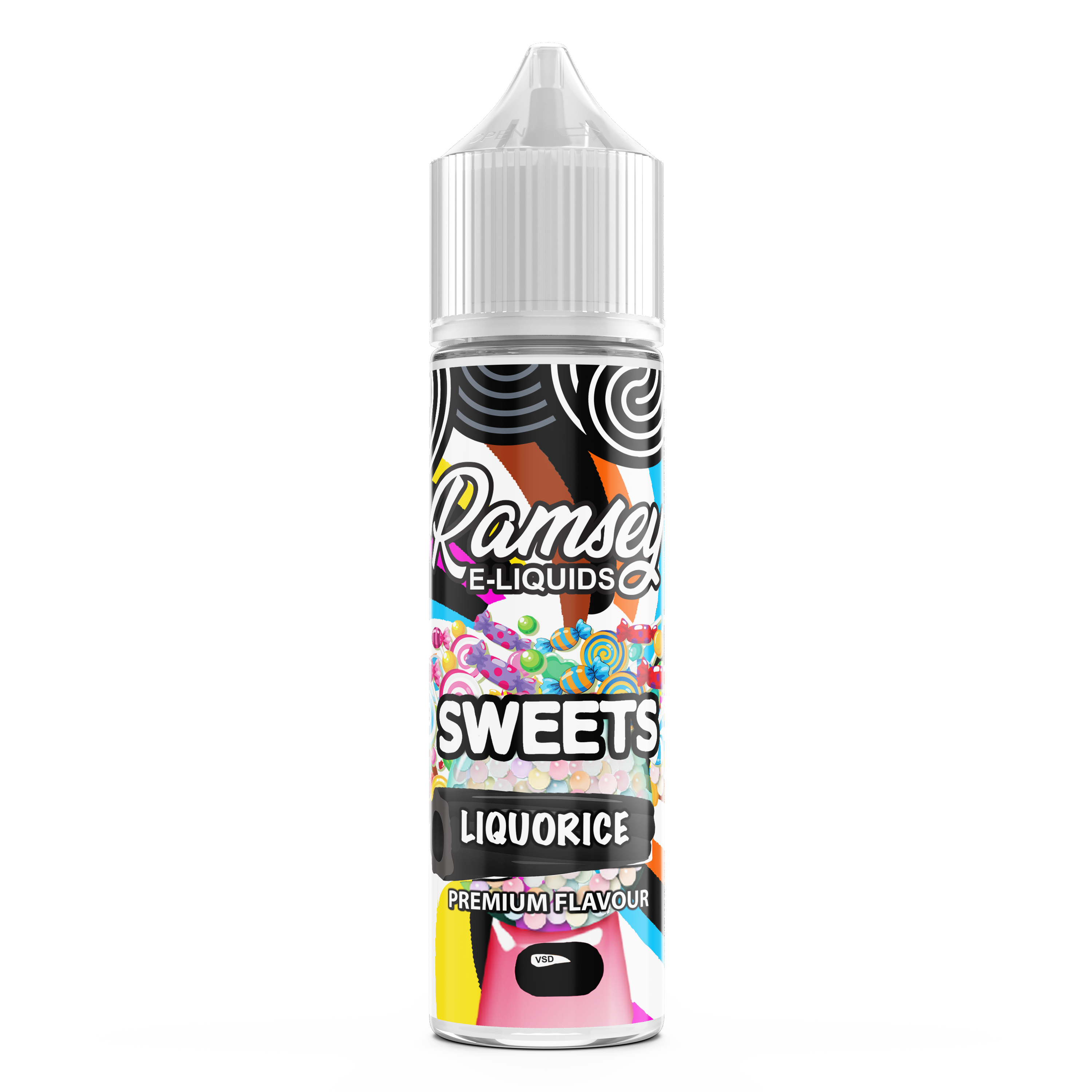 Ramsey E-Liquids Sweets: Licorice 0mg 50ml Shortfill E-Liquid