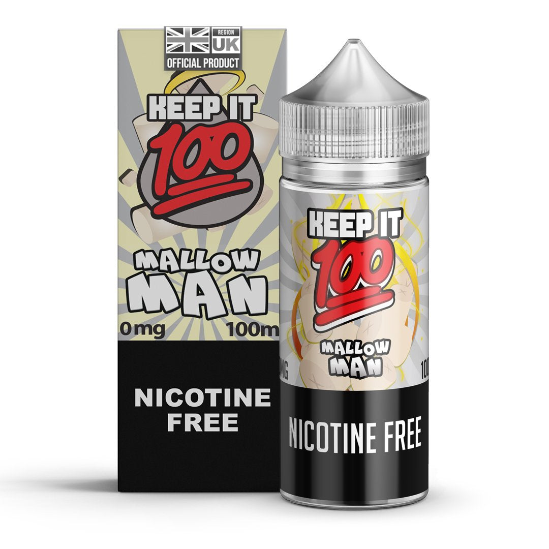 Keep it 100 Mallow Man 0mg 100ml Shortfill E-Liquid