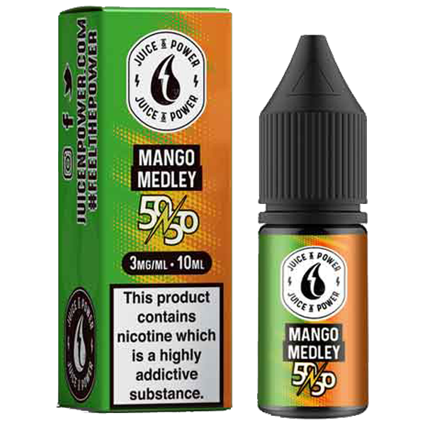 Juice N Power 50:50 Mango Medley 10ml E-Liquid