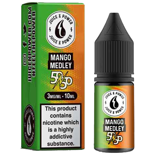 Juice N' Power 50:50 Mango Medley 10ml E-Liquid