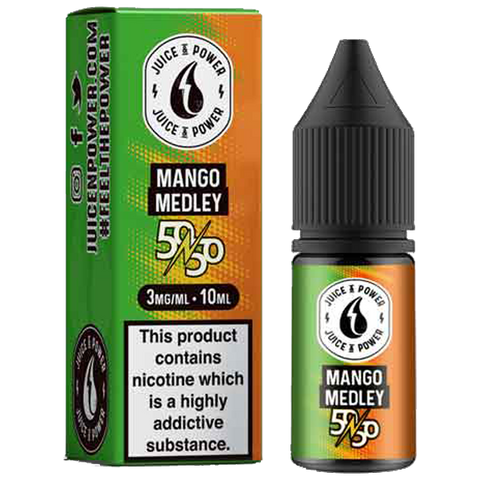 Juice N Power 50:50 Mango Medley 10ml E-Liquid