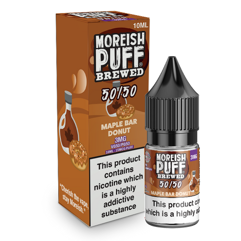 Moreish Puff Brewed 50/50 Maple Bar Donut 10ml E-Liquid