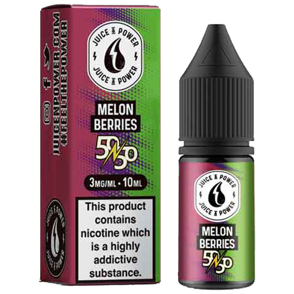 Juice N Power 50:50 Melon Berries 10ml E-Liquid