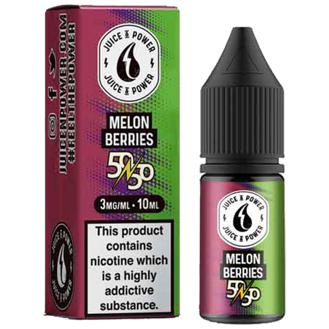 Juice N Power 50:50 Melon Berries 10ml E-Liquid