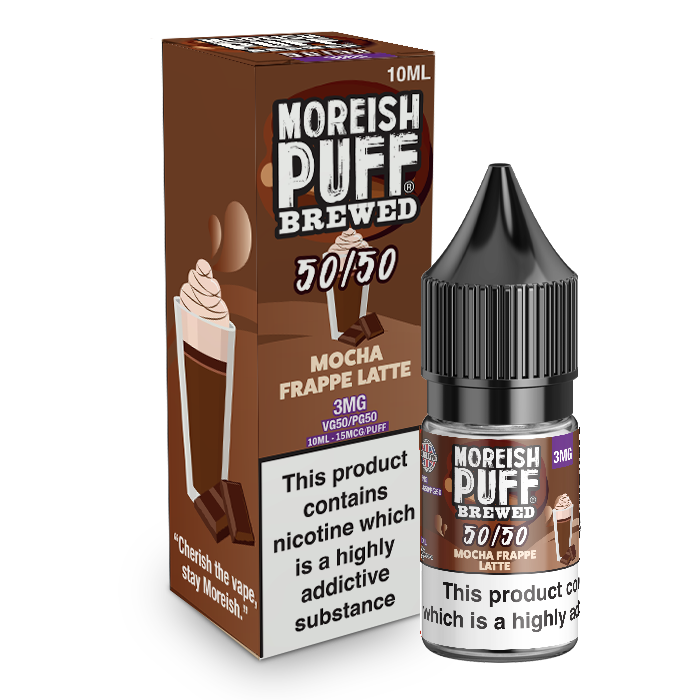 Moreish Puff Brewed 50/50 Mocha Frappe Latte 10ml E-Liquid